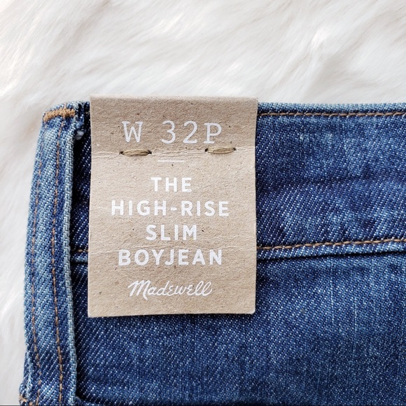 Madewell High Rise Slim Boyjean 32P - Picture 11 of 14